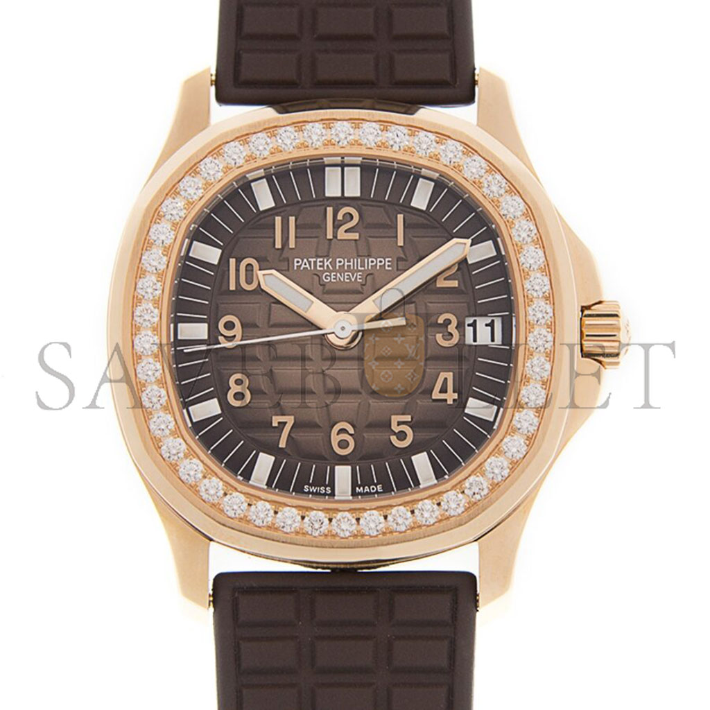 p**ek ph**ppe aquanaut luce automatic Di*m*nd brown dial ladies watch 5068r-001